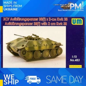 Unimodel 483 - 1/72 Reconnaissance tank 38 (t) with 2 cm KwK 38, scale model kit - Picture 1 of 12