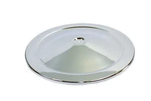 Specialty Air Cleaner Lid - High Dome - 14 in Round - Steel - Chrome - Each - Picture 1 of 3