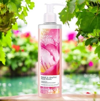 Avon SENSES Sweet & Joyful Flüssigseife Handseife Granatapfel  Freesie  Seife - Bild 1 von 2