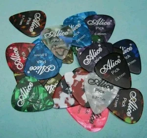 Color Guitar Picks Set of 10 Collection Music Accessory Gift Present - Picture 1 of 2