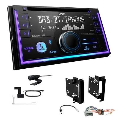 JVC 2-DIN MP3 Autoradio Bluetooth DAB+ für Dodge Nitro 2007-2010 in schwarz - Bild 1 von 4