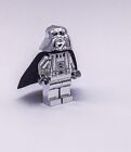 Lego Chrome Silver Plated Star Wars Darth Vader Minifigure + Weapon New!!