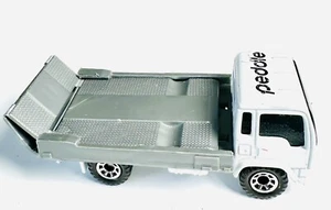 1999 Matchbox Superfast Flatbed Truck Peddle Car Hauler White Pickup 3” Length - Picture 1 of 5