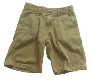 Nautica Size 7 Boys Flat Front Chino Shorts Tan Khaki Beige School EUC - Picture 1 of 5