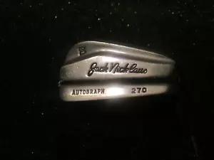Golf Vintage Jack Nicklaus Autografo MacGregor 270 7 Ferro Molto Bello Originale - Foto 1 di 16