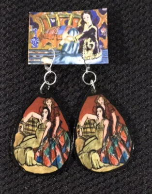 Pendientes colgantes/joyería artesanal Henri Matisse Art para mujer Foto 1 de 4