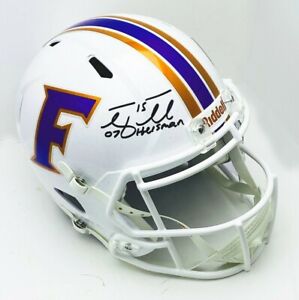 Tim Tebow Signed UF Gators White Riddell F/S Speed Rep Helmet Heisman 07 - PSA