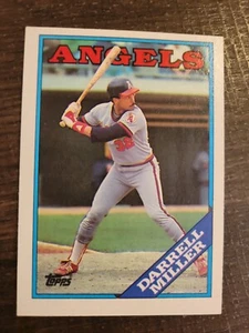 Tarjeta de béisbol Darrell Miller #679 1988 Topps LP Angels - Imagen 1 de 2