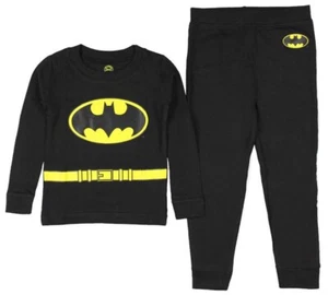 Batman Pajama Set DC Comics Boys' Size 4 Long Sleeve Black NWT - Picture 1 of 1