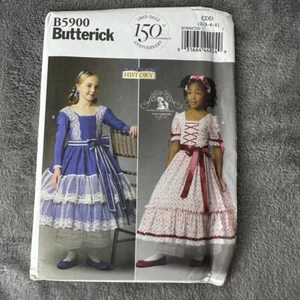 Butterick Sewing Pattern B5900 Sz 2-5 Civil War Victorian Dress Costume Theater - Picture 1 of 5