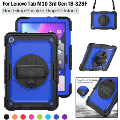 Armor Case For Lenovo Tab M10 3rd Gen TB-328F Tablet 10.1 Heavy Duty Cover+Strap - Image 1 of 4