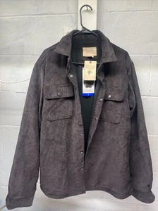 Boston Traders Fleece Lined Corduroy Jacket Mens Brown LARGE New - Picture 1 of 6