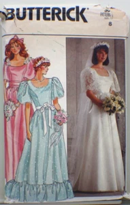 Butterick 3063 vintage pattern - Misses Bridal Gown in size 8 - Bild 1 von 3