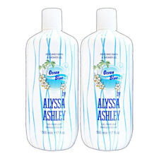 OCEAN BLUE ALYSSA ASHLEY 2x17 oz (500 ml) NEW Perfumed Bath & Shower Gel