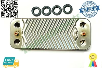 Viessmann 7828746 Plate Heat Exchanger 20 Plates DHW Gaskets New High Quality - Image 1 of 3