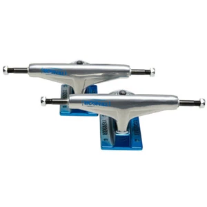 Tensor Trucks - Alum Stencil Mirror Raw / Blue Fade 5.5 Trucks Skateboard - Imagen 1 de 2