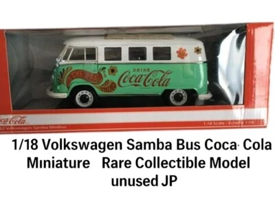 Miniatura 1/18 Volkswagen Samba Bus Coca-Cola - Raro modello da collezione ma... - Immagine 1 di 4