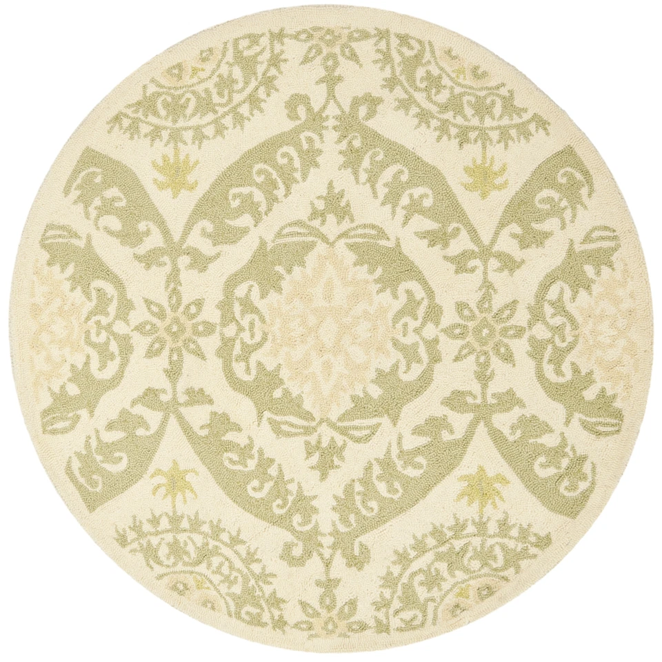 Safavieh Chelsea BEIGE / GREEN 4' ' Round Area Rug - HK356C-4R