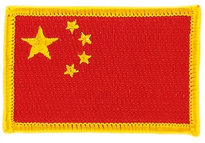 FLAG PATCH PATCHES CHINA CHINESE IRON ON COUNTRY EMBROIDERED WORLD SMALL - Bild 1 von 1