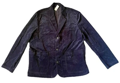 GAP Corduroy Blazer Navy Blue XL Men’s Jacket Unlined NWT Casual Classic - Image 1 of 4