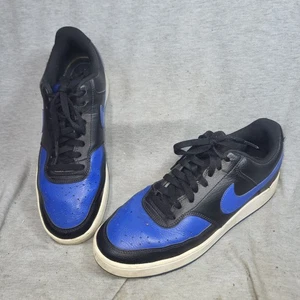 Nike Court Vision Low Black Game Royal Blue Mens Size 10 EU 44 - Picture 1 of 9