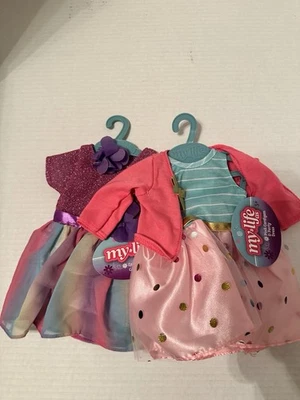 Vestido My Life As Lavanda y Arco Iris Brillo Y Cárdigan Rosa Y Vestido De Fiesta Foto 1 de 4