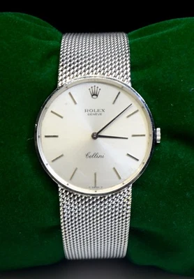 Vintage Men's Rolex Geneve Cellini watch in 18K White Gold Ref.4088 69.9 GM - Image 1 of 4