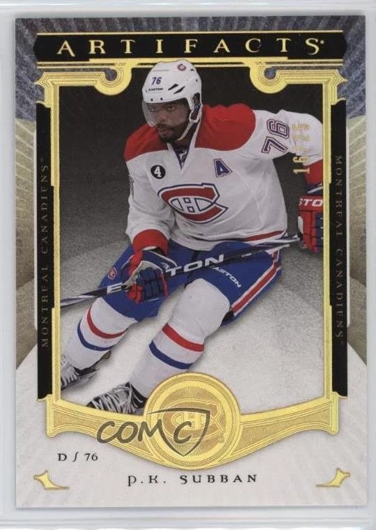 2015-16 Upper Deck Artifacts Gold Spectrum /25 PK Subban #9 - Image 1 of 2