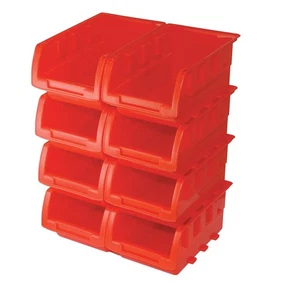 Silverline - Stacking Boxes Set 8pce - 165 x 105 x 75mm - Picture 1 of 3