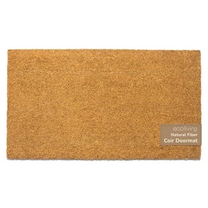 Welcome Doormats Natural Coco Coir Mats with Non Slip PVC Backing Indoor Outdoor - Picture 1 of 6