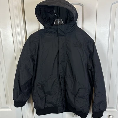 North Face Hyvent Down Parka Explore Farther Hooded Jacket Mens XXL Black Puffer - Image 1 of 4