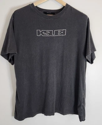 Ksubi Mens T-Shirt Tee Charcoal Grey Size Small Relaxed Fit - image 1 of 4
