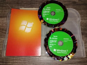 Microsoft Windows 7 Home Premium Upgrade DVD-ROM Retail 2-Disc 64 & 32-bit 2009 - Picture 1 of 8