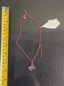 Pink Chain Kids Toddler Necklace with Charms - Picture 1 of 7