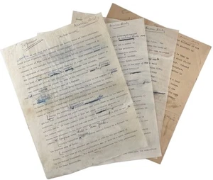 Hugo Gellert / Siqueiros Schreibmaschine Stempelglanz mit Holografie Notationen signiert 1. 1965 - Bild 1 von 1