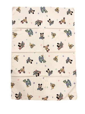VTG Disney Mickey Mouse ABC’s 25X36” Receiving Baby Blanket Nursery - Image 1 of 3