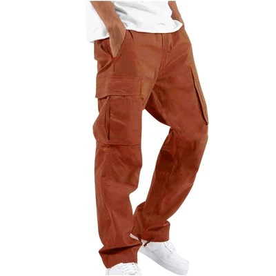 Men's Workwear Drawstring Multi-pocket Casual Pants - Image 1 of 2