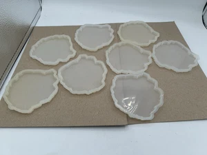 8 Pcs Resin Coaster Molds, Geode Agate Silicone Coaster Molds - BN! - Picture 1 of 2