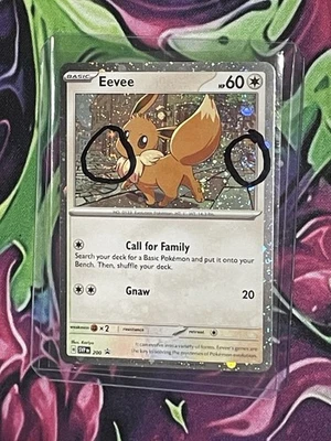 RARE DOUBLE MOUTH AND FART SWIRL Eevee #SVP 200 Promo Cosmos Holo - Image 1 of 4