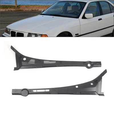 Pair Windshield Wiper Vent Cowl Grille Panel For BMW 3 Series E36 M3 1992-1998 Foto 1 de 4