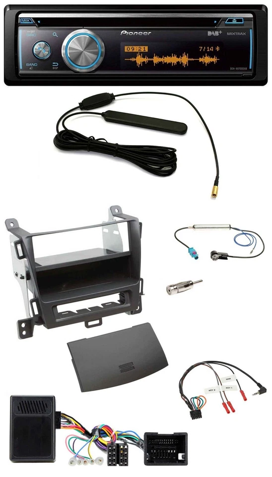 Pioneer CD USB Bluetooth DAB Lenkrad Autoradio für Opel Tourer Zafira ab 2013 je - Bild 1 von 4