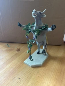 Vintage Cow Parade Atlanta Cow Kudzudora Duncown Figurine Item 7293 - Picture 1 of 6