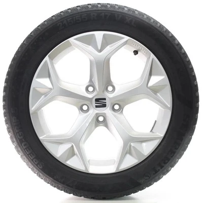 Seat Ateca KH7 Winterräder 5-Speichen Semperit 215/55R17 98V DOT24 575071497H - Bild 1 von 4