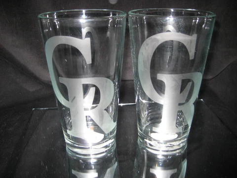 COLORADO ROCKIES LOGO 2  PINT GLASSES 16 oz NEW Cover