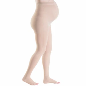 PANTIMEDIAS DE ALGODÓN SIGVARIS EN MATERNIDAD CL2 PUNTA ABIERTA NATURALEZA - Imagen 1 de 2