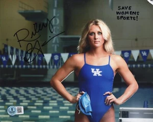 Riley Gaines Trump MAGA Autografiado Firmado KENTUCKY Natación 8x10 Foto BAS - Imagen 1 de 2