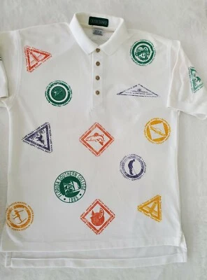 Outer Banks Tourist Shirt Polo Medium Short Sleeve Visitor Locations Polk County - Image 1 of 4