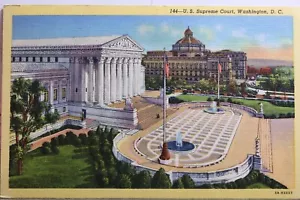 Washington DC US Supreme Court Postcard Old Vintage Card View Standard Souvenir - Picture 1 of 2