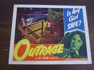 OUTRAGE Orig. Drama Film Lobby Card #6 von 1950 in gutem Zustand - Bild 1 von 10