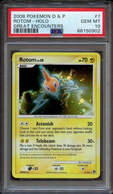 2007 POKEMON DIAMOND & PEARL- 52- PRE RELEASE LUXIO- PSA 7 CARD – Pokefeens